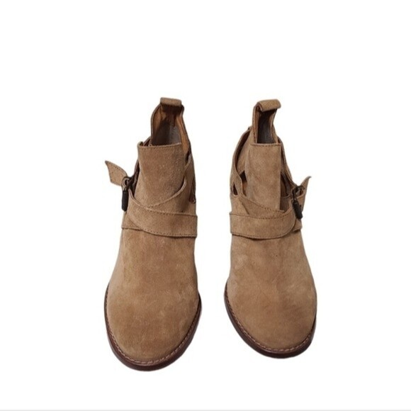 Zara Trafaluc Tan Ankle Booties 38 - Picture 2 of 9